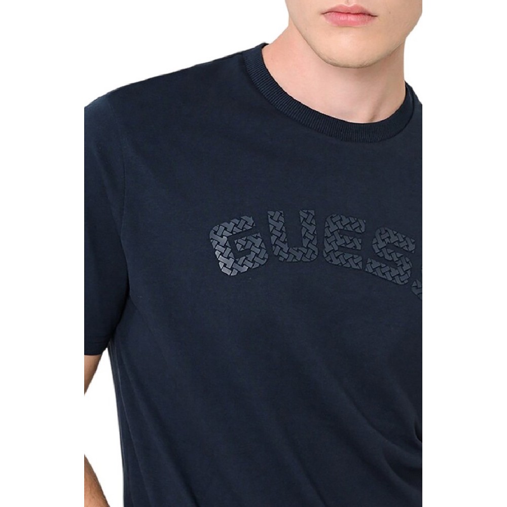 GUESS ANTON CN T-SHIRT ΜΠΛΟΥΖΑ ΑΝΔΡΙΚΗ NAVY
