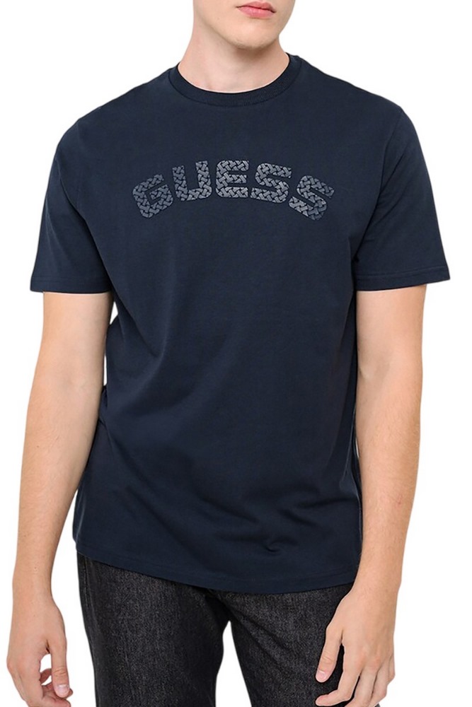 GUESS ANTON CN T-SHIRT ΜΠΛΟΥΖΑ ΑΝΔΡΙΚΗ NAVY