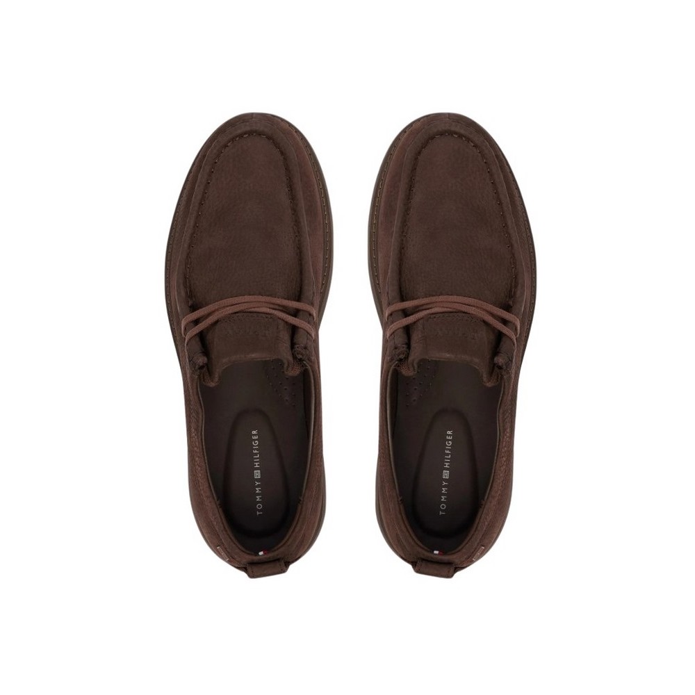 TOMMY HILFIGER COMFORT NUBUCK MOC TOE SHOE ΠΑΠΟΥΤΣΙΑ ΑΝΔΡΙΚΟ BROWN