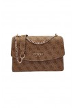 GUESS CALISTA CONVERTIBLE XBODY FLAP ΤΣΑΝΤΑ ΓΥΝΑΙΚΕΙΑ LATTE
