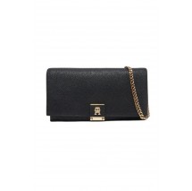 TOMMY HILFIGER HER FLAP W/CHAIN ΤΣΑΝΤΑ ΓΥΝΑΙΚΕΙΑ BLACK
