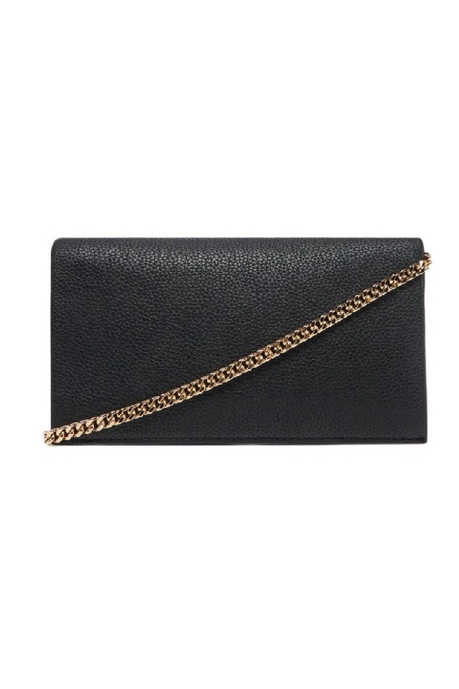 TOMMY HILFIGER HER FLAP W/CHAIN ΤΣΑΝΤΑ ΓΥΝΑΙΚΕΙΑ BLACK