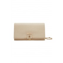 TOMMY HILFIGER HER FLAP W/CHAIN ΤΣΑΝΤΑ ΓΥΝΑΙΚΕΙΑ OFF WHITE