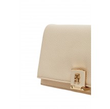 TOMMY HILFIGER HER FLAP W/CHAIN ΤΣΑΝΤΑ ΓΥΝΑΙΚΕΙΑ OFF WHITE