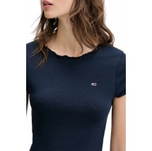 TOMMY JEANS SH SLIM BABYLOCK TEE EXT ΜΠΛΟΥΖΑ ΓΥΝΑΙΚΕΙΑ DARK NAVY