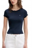 TOMMY JEANS SH SLIM BABYLOCK TEE EXT ΜΠΛΟΥΖΑ ΓΥΝΑΙΚΕΙΑ DARK NAVY