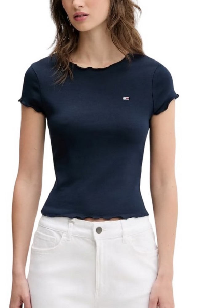 TOMMY JEANS SH SLIM BABYLOCK TEE EXT ΜΠΛΟΥΖΑ ΓΥΝΑΙΚΕΙΑ DARK NAVY