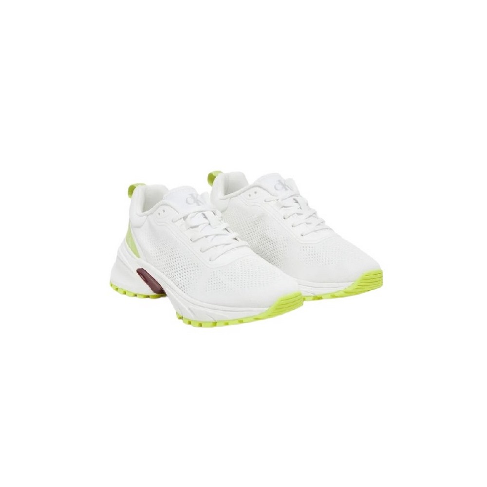 CALVIN KLEIN JEANS HIKE RUNNER MG FLY KNIT ΠΑΠΟΥΤΣΙ ΓΥΝΑΙΚΕΙΟ WHITE