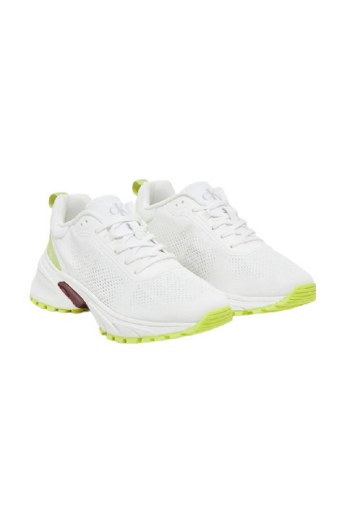 CALVIN KLEIN JEANS HIKE RUNNER MG FLY KNIT ΠΑΠΟΥΤΣΙ ΓΥΝΑΙΚΕΙΟ WHITE