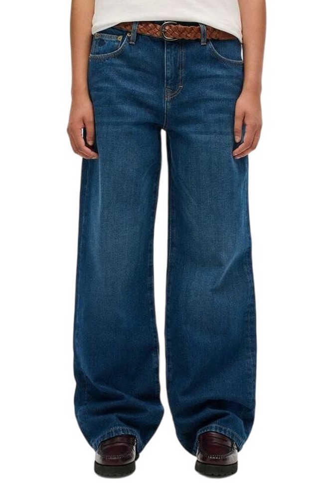 SUPERDRY D1 OVIN MID RISE WIDE LEG JEAN ΠΑΝΤΕΛΟΝΙ ΓΥΝΑΙΚΕΙΟ BLUΕ DENIM