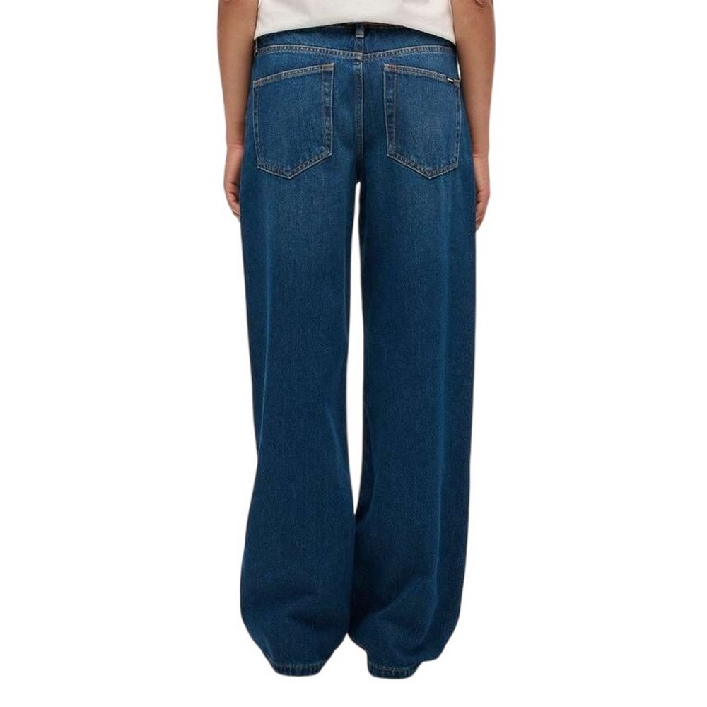 SUPERDRY D1 OVIN MID RISE WIDE LEG JEAN ΠΑΝΤΕΛΟΝΙ ΓΥΝΑΙΚΕΙΟ BLUΕ DENIM