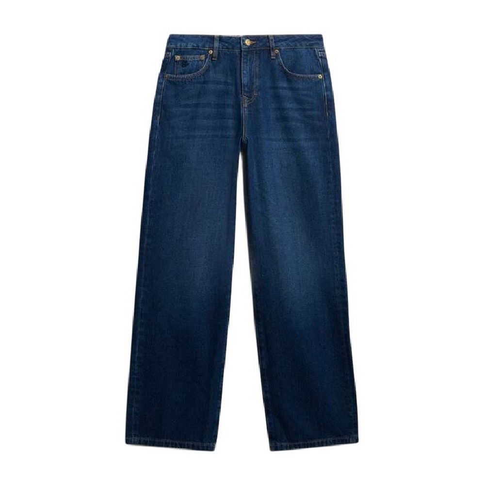 SUPERDRY D1 OVIN MID RISE WIDE LEG JEAN ΠΑΝΤΕΛΟΝΙ ΓΥΝΑΙΚΕΙΟ BLUΕ DENIM