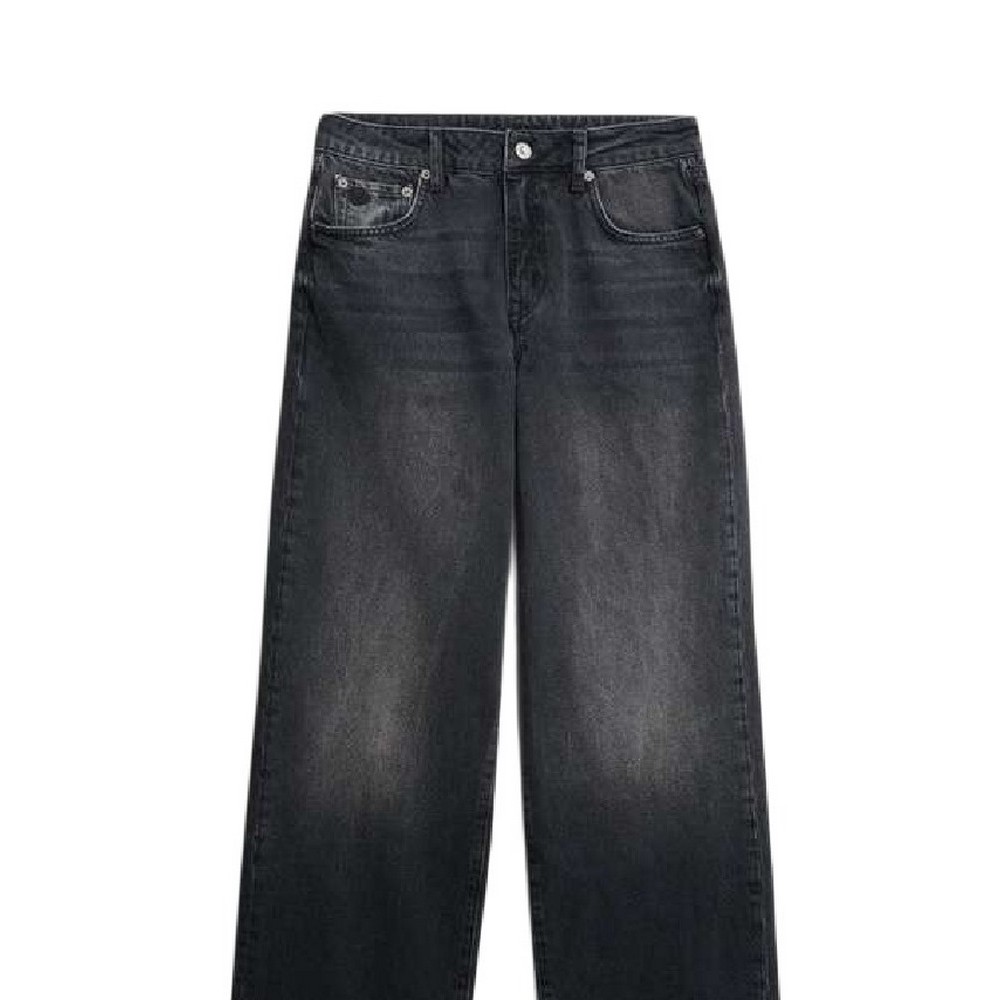 SUPERDRY D1 OVIN MID RISE WIDE LEG JEAN ΠΑΝΤΕΛΟΝΙ ΓΥΝΑΙΚΕΙΟ BLACK