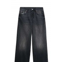 SUPERDRY D1 OVIN MID RISE WIDE LEG JEAN ΠΑΝΤΕΛΟΝΙ ΓΥΝΑΙΚΕΙΟ BLACK
