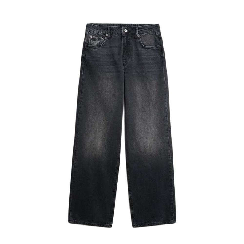 SUPERDRY D1 OVIN MID RISE WIDE LEG JEAN ΠΑΝΤΕΛΟΝΙ ΓΥΝΑΙΚΕΙΟ BLACK