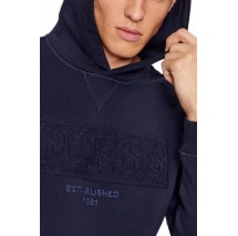 GUESS BEAU HOODIE SWEATSHI ΦΟΥΤΕΡ ΑΝΔΡΙΚΟ NAVY