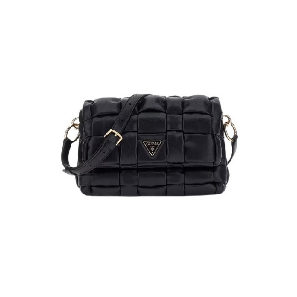 GUESS MARION FLAP SHOULDER BAG ΤΣΑΝΤΑ ΓΥΝΑΙΚΕΙΑ BLACK