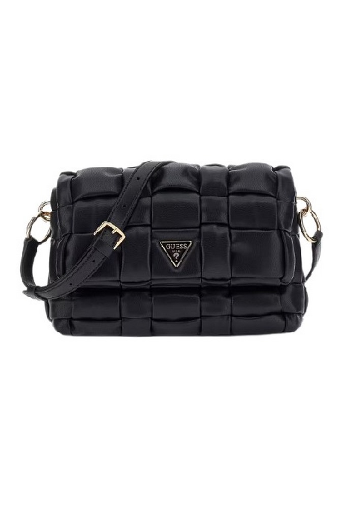 GUESS MARION FLAP SHOULDER BAG ΤΣΑΝΤΑ ΓΥΝΑΙΚΕΙΑ BLACK