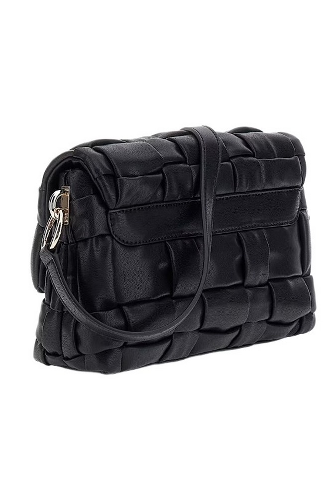 GUESS MARION FLAP SHOULDER BAG ΤΣΑΝΤΑ ΓΥΝΑΙΚΕΙΑ BLACK
