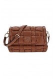 GUESS MARION FLAP SHOULDER BAG ΤΣΑΝΤΑ ΓΥΝΑΙΚΕΙΑ COGNAC