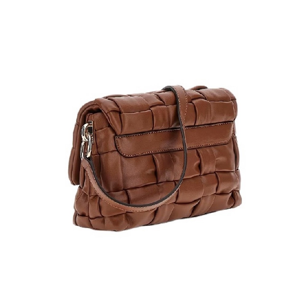 GUESS MARION FLAP SHOULDER BAG ΤΣΑΝΤΑ ΓΥΝΑΙΚΕΙΑ COGNAC