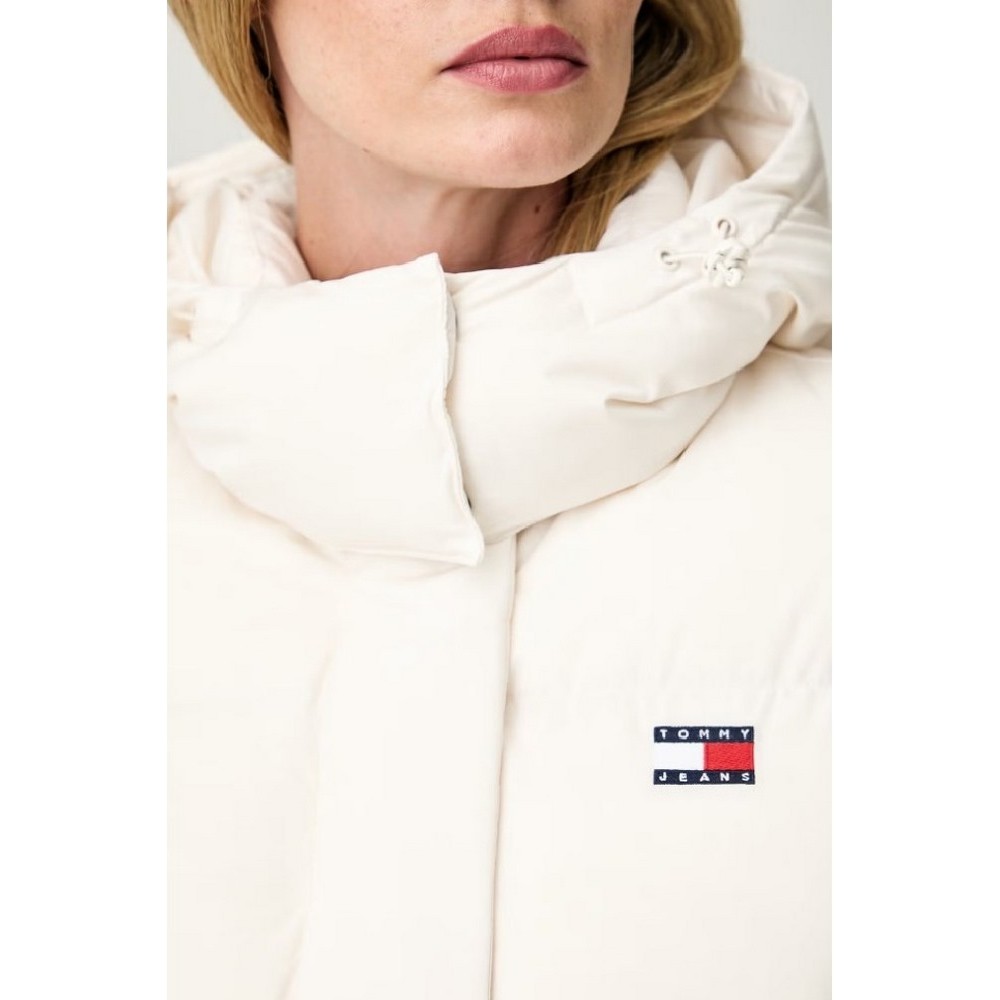 TOMMY JEANS CRP ALASKA PUFFER ΜΠΟΥΦΑΝ ΓΥΝΑΙΚΕΙΟ OFF WHITE