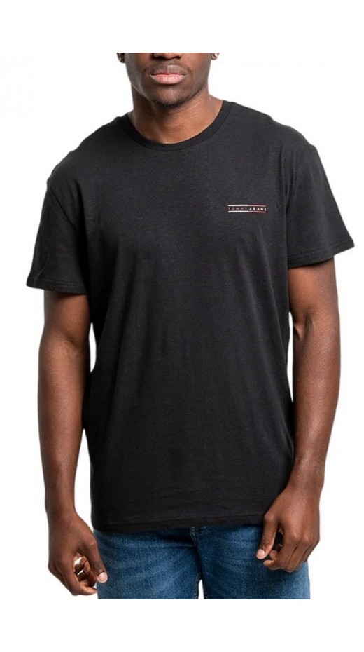 TOMMY JEANS REG GRAPHIC SLUB TEE EXT T-SHIRT ΜΠΛΟΥΖΑ ΑΝΔΡΙΚΗ BLACK