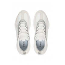 CALVIN KLEIN LIGHT EVA RUNNER NYL SUE ΠΑΠΟΥΤΣΙ ΓΥΝΑΙΚΕΙΟ WHITE/SILVER