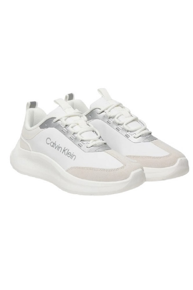 CALVIN KLEIN LIGHT EVA RUNNER NYL SUE ΠΑΠΟΥΤΣΙ ΓΥΝΑΙΚΕΙΟ WHITE/SILVER