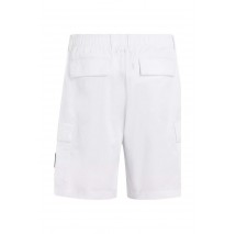 CALVIN KLEIN JEANS CARGO SHORT ΒΕΡΜΟΥΔΑ ΑΝΔΡΙΚΗ WHITE