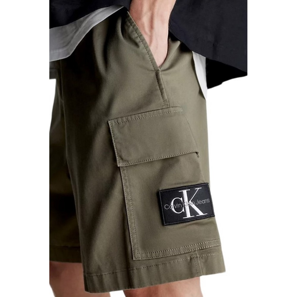 CALVIN KLEIN JEANS CARGO SHORT ΒΕΡΜΟΥΔΑ ΑΝΔΡΙΚΗ OLIVE