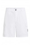 CALVIN KLEIN JEANS CARGO SHORT ΒΕΡΜΟΥΔΑ ΑΝΔΡΙΚΗ WHITE