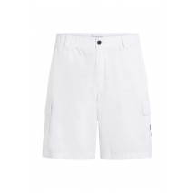 CALVIN KLEIN JEANS CARGO SHORT ΒΕΡΜΟΥΔΑ ΑΝΔΡΙΚΗ WHITE