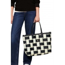 TOMMY HILFIGER ICONIC TOMMY TOTE WOVEN ΤΣΑΝΤΑ ΓΥΝΑΙΚΕΙΑ BEIGE