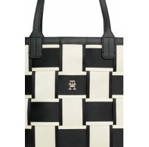 TOMMY HILFIGER ICONIC TOMMY TOTE WOVEN ΤΣΑΝΤΑ ΓΥΝΑΙΚΕΙΑ BEIGE