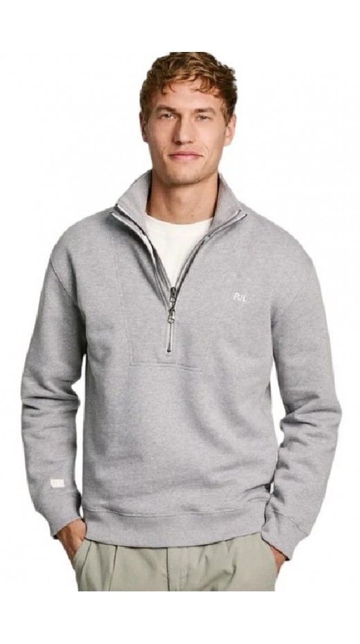 PEPE JEANS LONDON DROP 3 SOLOMON ΜΠΛΟΥΖΑ ΦΟΥΤΕΡ ΑΝΔΡΙΚΗ GREY