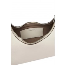 CALVIN  KLEIN FOIL LOGO SHOULDER BAG ΤΣΑΝΤΑ ΓΥΝΑΙΚΕΙΑ WHITE