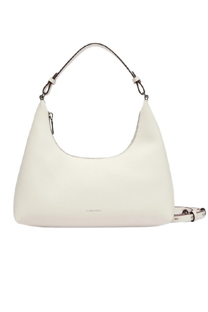 CALVIN  KLEIN FOIL LOGO SHOULDER BAG ΤΣΑΝΤΑ ΓΥΝΑΙΚΕΙΑ WHITE