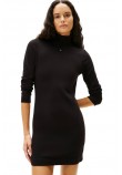 TOMMY JEANS ESS TURTLENECK SWEATER DRESS ΦΟΡΕΜΑ ΓΥΝΑΙΚΕΙΟ BLACK