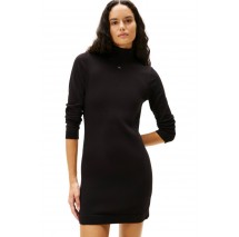 TOMMY JEANS ESS TURTLENECK SWEATER DRESS ΦΟΡΕΜΑ ΓΥΝΑΙΚΕΙΟ BLACK