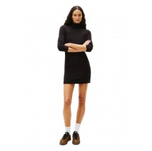 TOMMY JEANS ESS TURTLENECK SWEATER DRESS ΦΟΡΕΜΑ ΓΥΝΑΙΚΕΙΟ BLACK