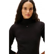 TOMMY JEANS ESS TURTLENECK SWEATER DRESS ΦΟΡΕΜΑ ΓΥΝΑΙΚΕΙΟ BLACK