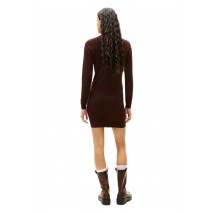 TOMMY JEANS ESS TURTLENECK SWEATER DRESS ΦΟΡΕΜΑ ΓΥΝΑΙΚΕΙΟ BROWN