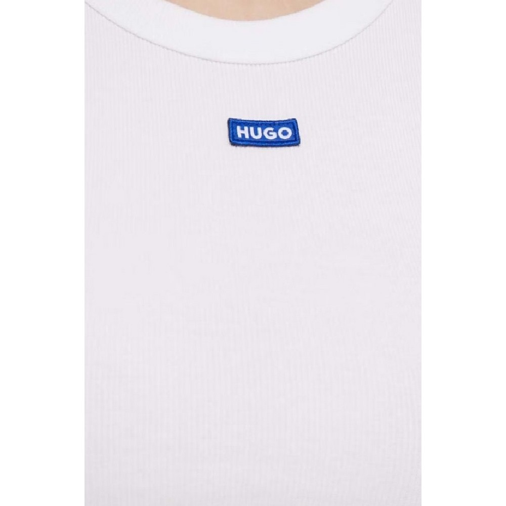 HUGO BOSS JERSEY BABY TEE B T-SHIRT ΜΠΛΟΥΖΑ ΓΥΝΑΙΚΕΙΑ WHITE