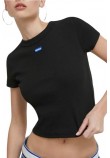 HUGO BOSS JERSEY BABY TEE B T-SHIRT ΜΠΛΟΥΖΑ ΓΥΝΑΙΚΕΙΑ BLACK