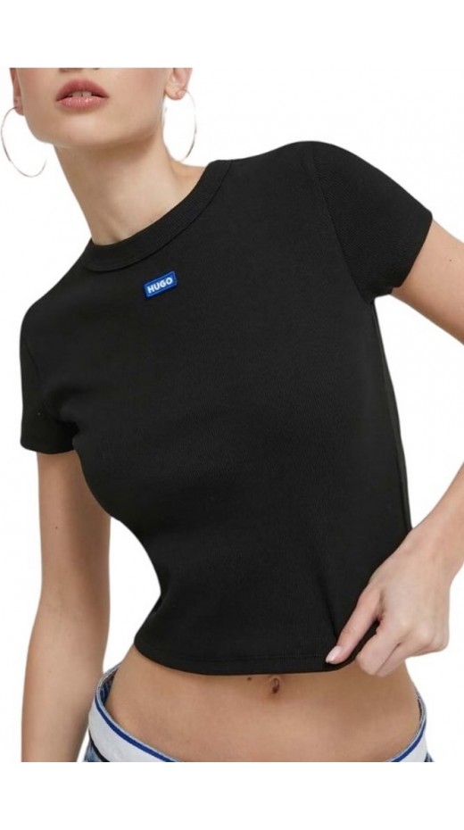HUGO BOSS JERSEY BABY TEE B T-SHIRT ΜΠΛΟΥΖΑ ΓΥΝΑΙΚΕΙΑ BLACK