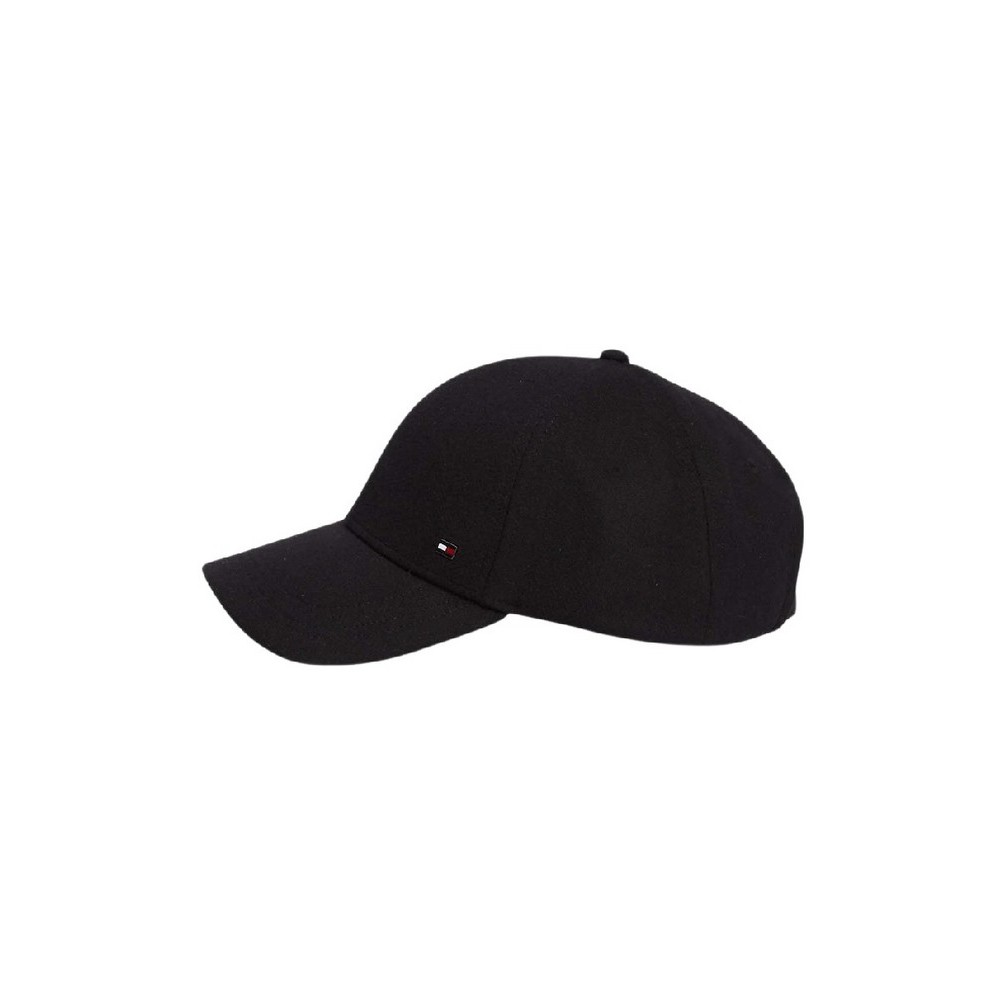 TOMMY HILFIGER 6 PANEL MELTON CAP ΚΑΠΕΛΟ ΑΝΔΡΙΚΟ BLACK