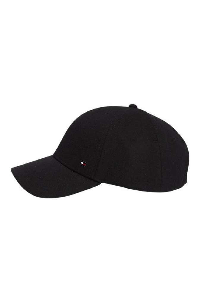 TOMMY HILFIGER 6 PANEL MELTON CAP ΚΑΠΕΛΟ ΑΝΔΡΙΚΟ BLACK