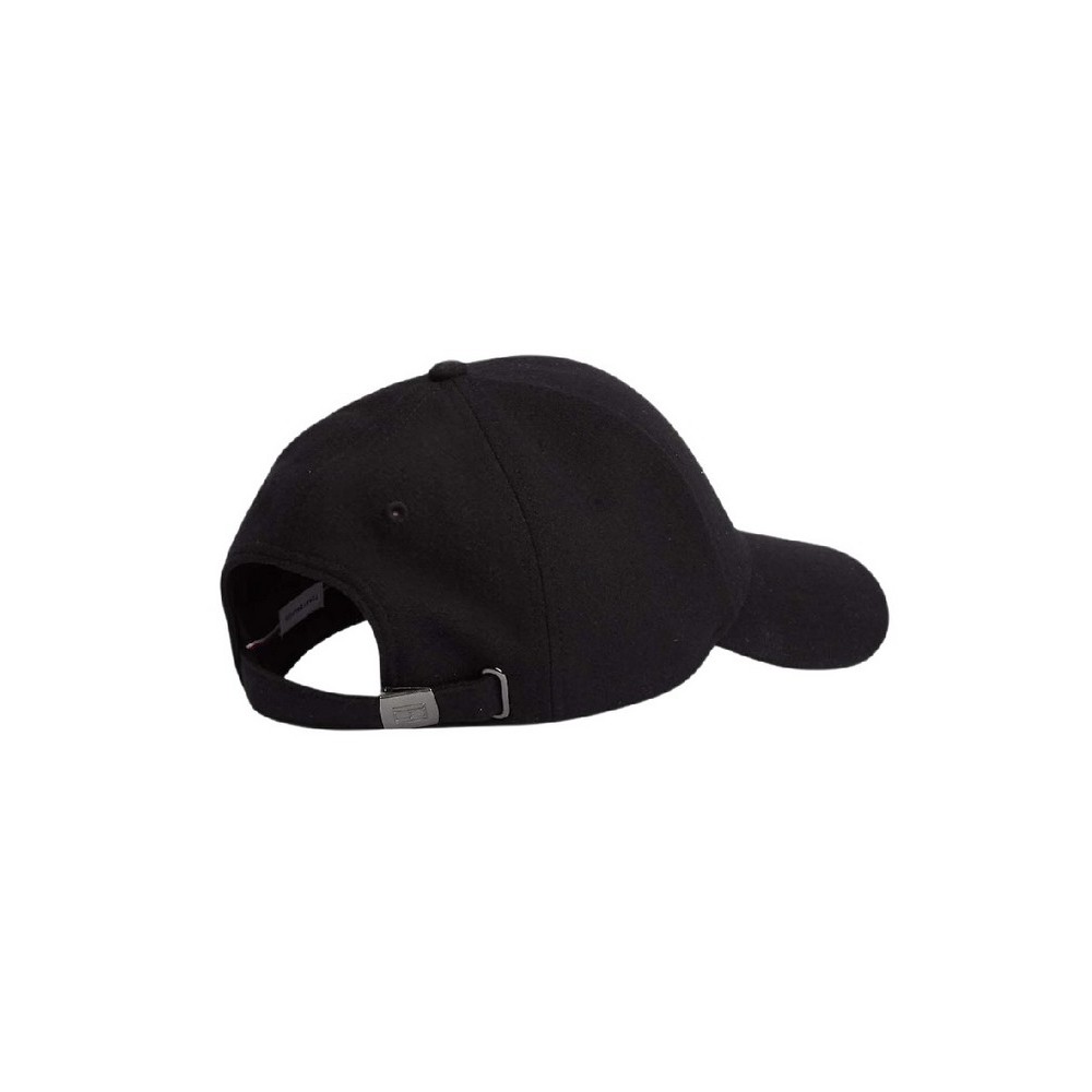 TOMMY HILFIGER 6 PANEL MELTON CAP ΚΑΠΕΛΟ ΑΝΔΡΙΚΟ BLACK