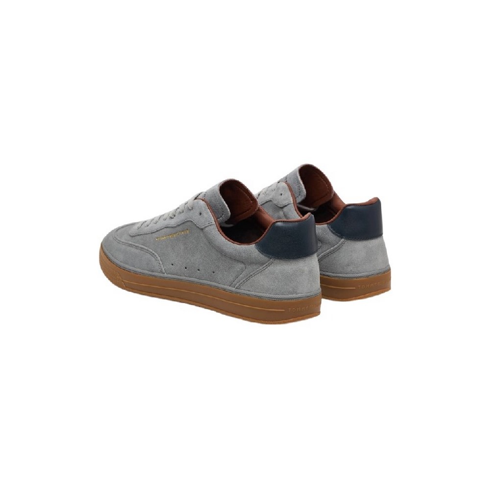 TOMMY HILFIGER LO LUX SUEDE SNEAKER ΠΑΠΟΥΤΣΙΑ ΑΝΔΡΙΚΟ GREY
